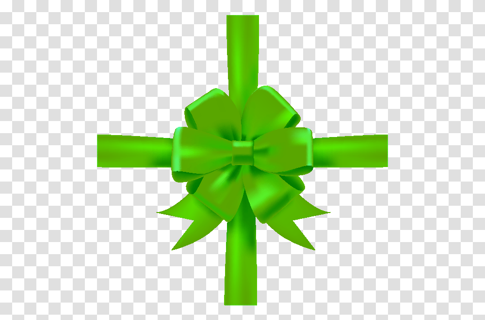 Green Christmas Bow Download Christmas Green Ribbon Bow, Symbol, Wand, Knot Transparent Png
