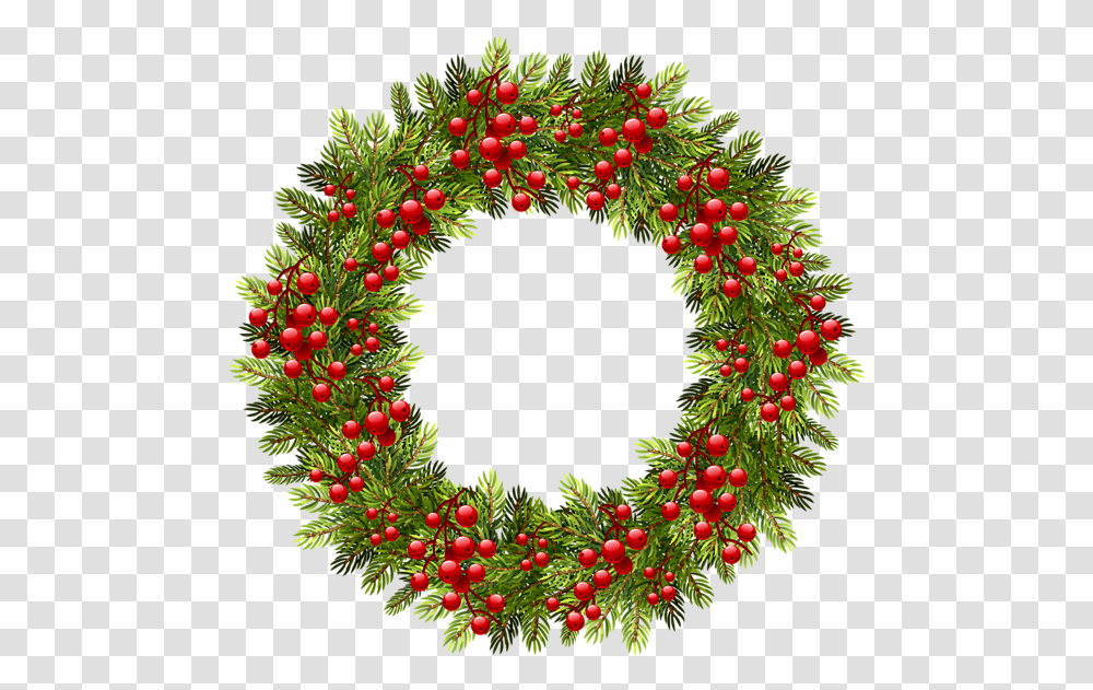 Green Christmas Pine Wreath Clipart Christmas Reef Transparent Png