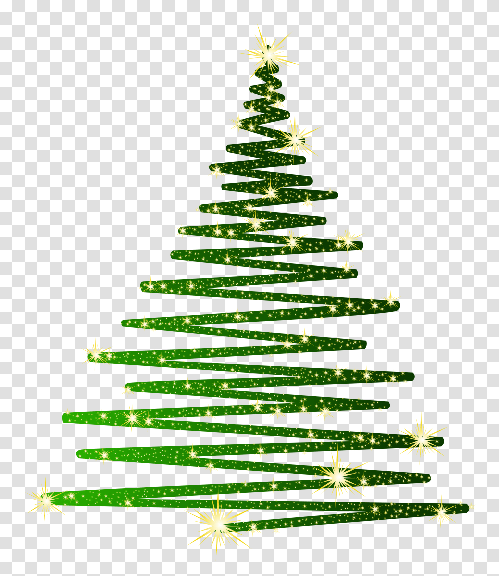 Green Christmas Shining Tree, Spiral, Plant, Coil, Fir Transparent Png