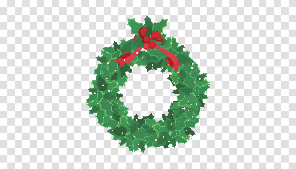 Green Christmas Wreath, Pattern, Ornament Transparent Png