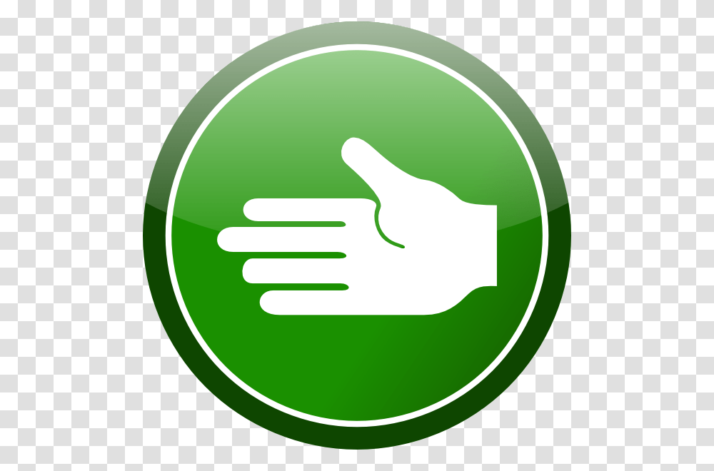 Green Circle Hand Sign Clip Art, Handshake, Tennis Ball, Sport, Sports Transparent Png
