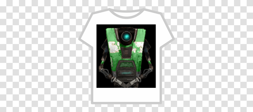 Green Claptrap T Shirt Roblox Error Sans T Shirt Roblox, Electronics, Clothing, Apparel, Robot Transparent Png