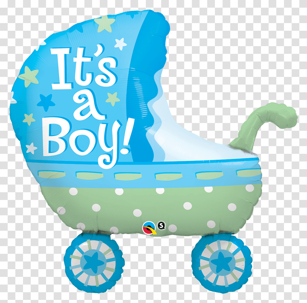 Green Clipart Baby Carriage Its A Boy Baby, Furniture, Mosquito Net, Cradle Transparent Png