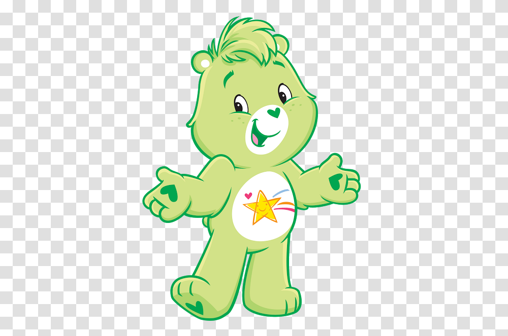 Green Clipart Care Bear Care Bears Green Bear, Hand, Plant, Star Symbol, Toy Transparent Png