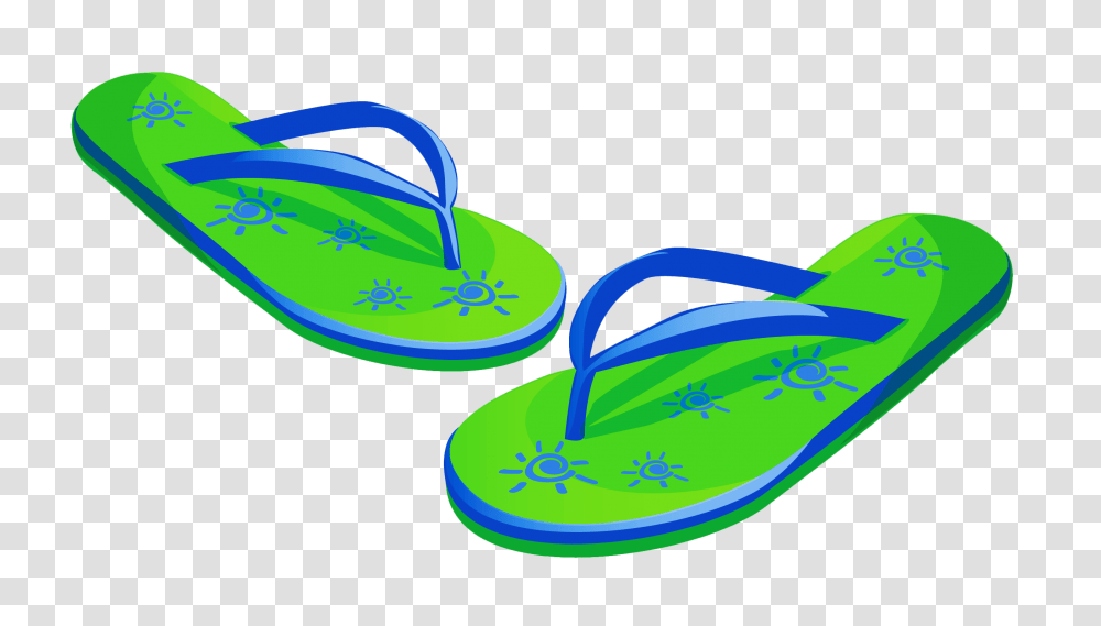 Green Clipart Flip Flops, Apparel, Footwear, Flip-Flop Transparent Png