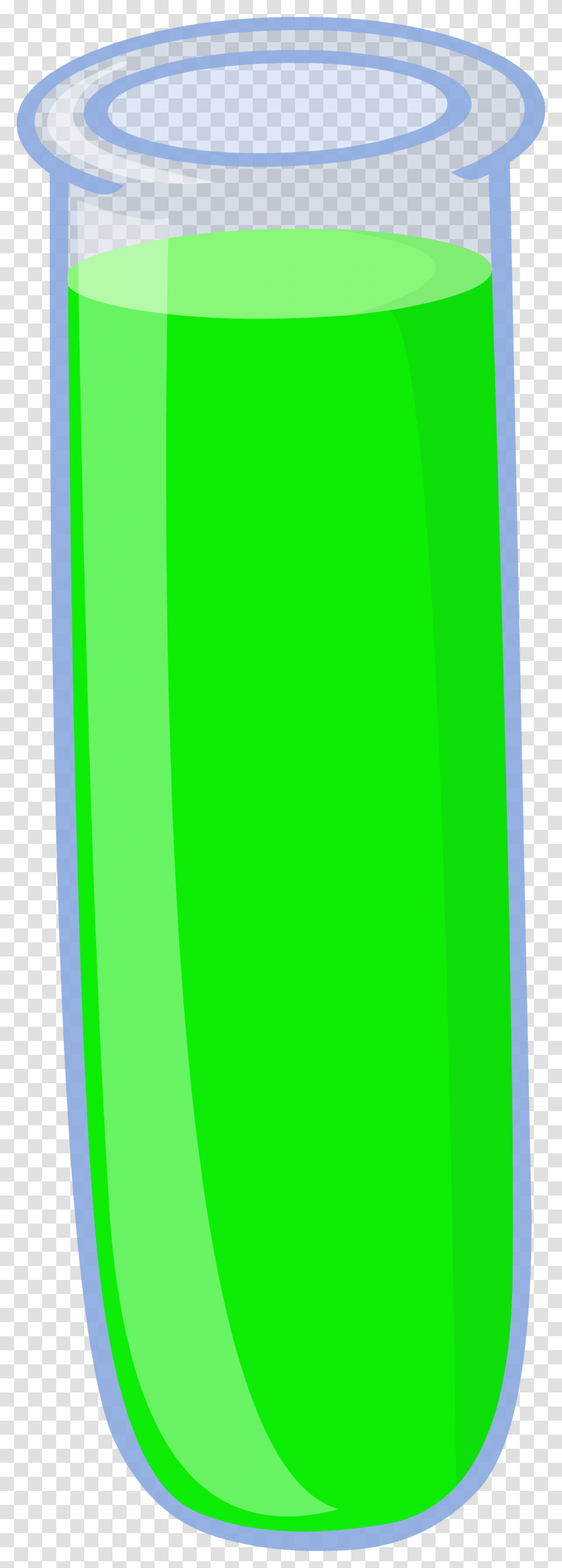 Green Clipart Test Tube Green Test Tube, Bottle, Beverage, Pop Bottle Transparent Png