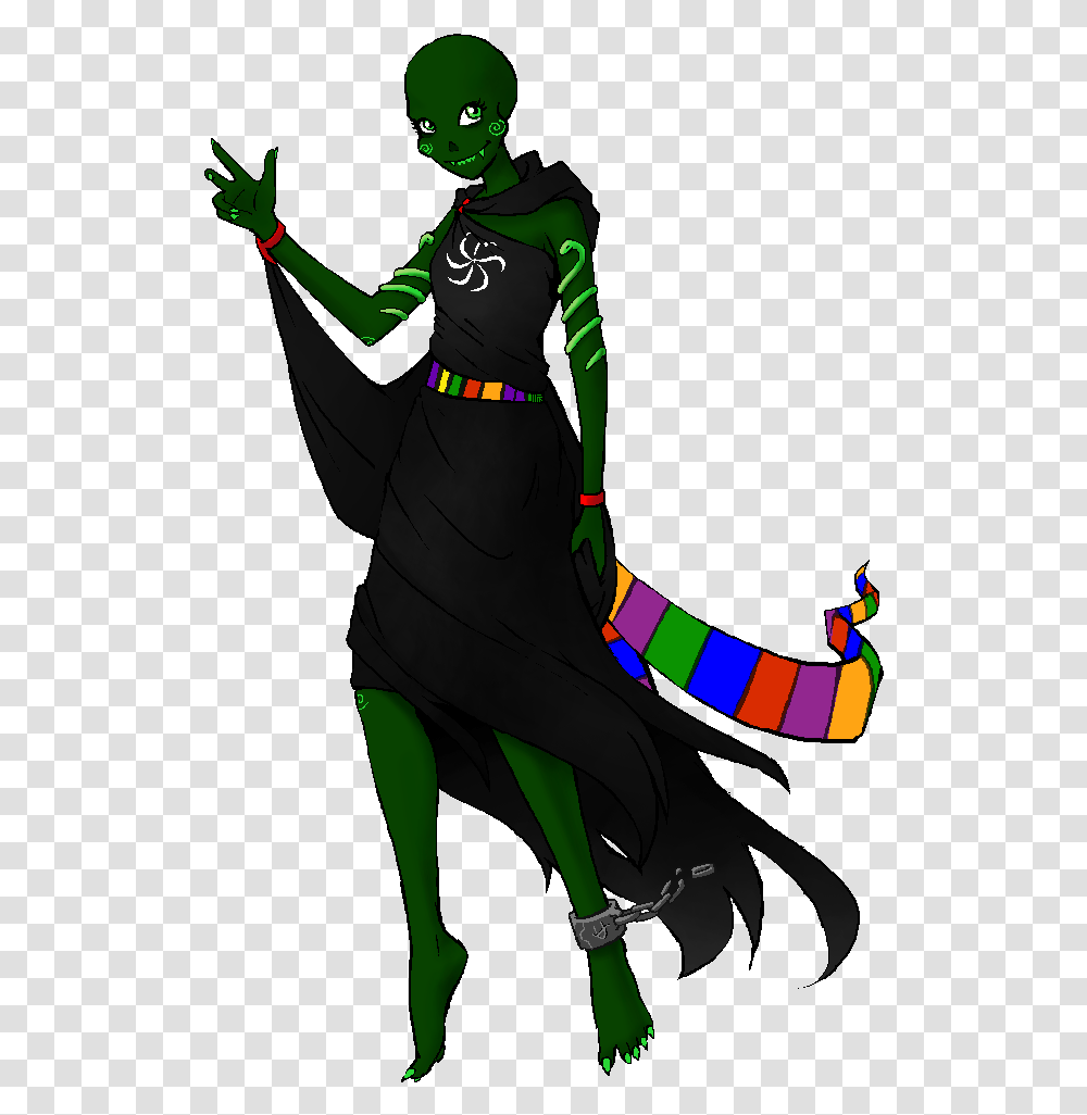 Green Clothing Fictional Character Calliope Homestuck God Tier, Person, Face, Costume, Long Sleeve Transparent Png