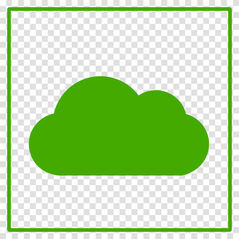 Green Cloud, Label, Tennis Ball, Silhouette Transparent Png