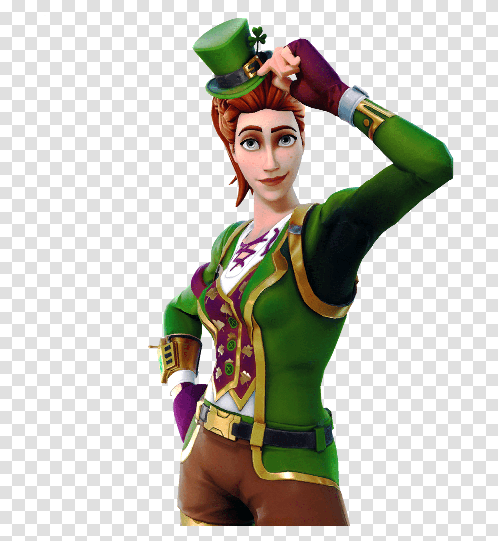 Green Clover Featured Fortnite Sgt Green Clover, Costume, Person, Elf Transparent Png
