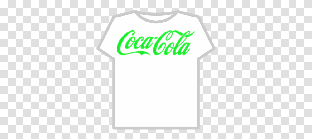 Green Coca Cola Logo Roblox T Shirt Roblox Logo, T-Shirt, Clothing, Text, Sleeve Transparent Png