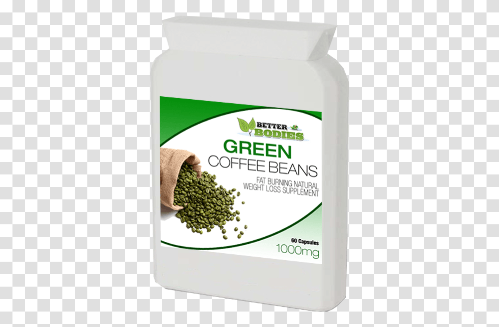 Green Coffee Bean Extract 1000mg Capsules Weight Loss Green Coffee Bean, Plant, Food, Vegetable, Flyer Transparent Png