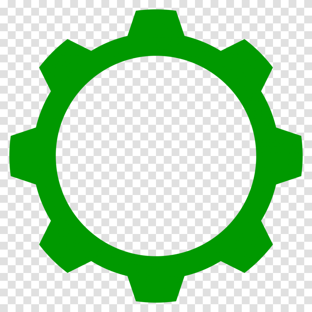 Green Cogwheel, Machine, Gear Transparent Png