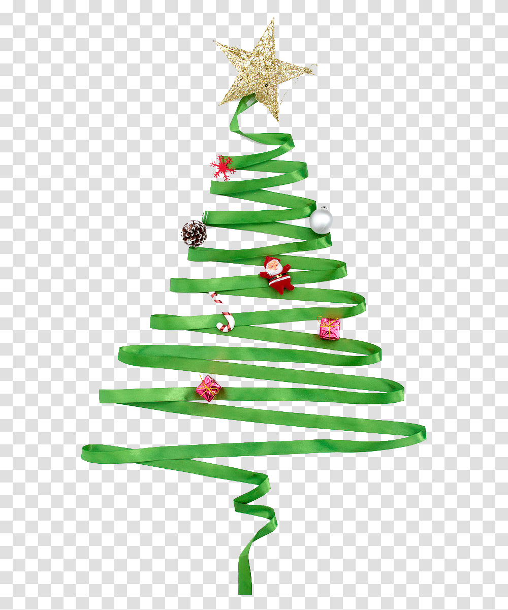 Green Color Pvc Rigid Film For Christmas Tree Leaves Ribbon Green Christmas Tree, Plant, Ornament Transparent Png