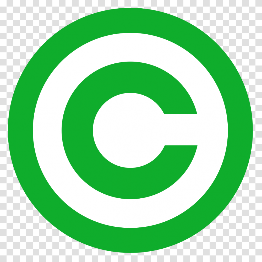 Green Copyright, Number, Logo Transparent Png