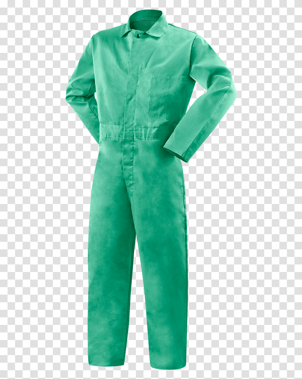 Green Coveralls, Sleeve, Coat, Long Sleeve Transparent Png