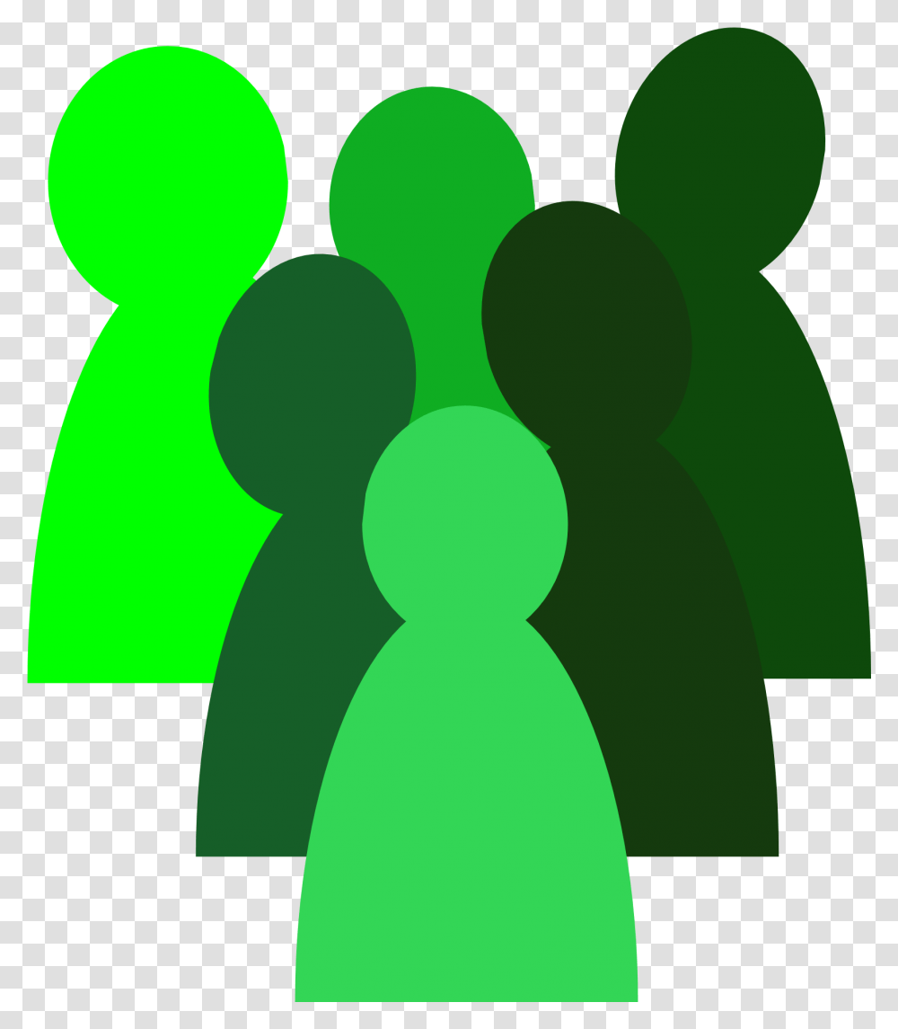 Green Crowd Icon Group Of People Icon Green, Fence, Silhouette Transparent Png