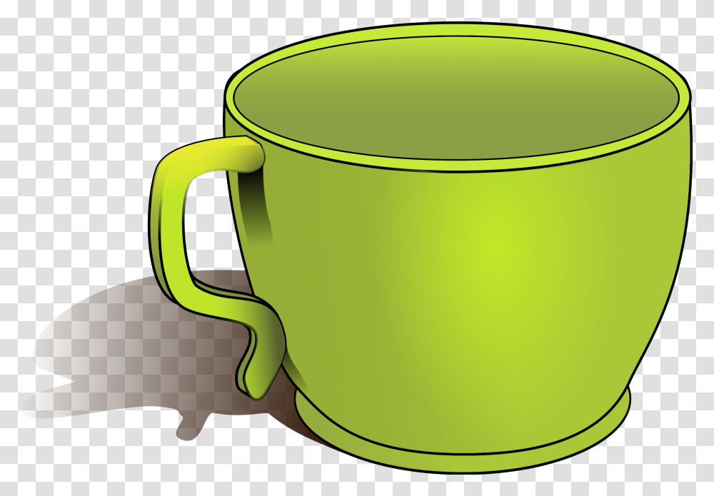 Green Cup Vector Clipart Image, Coffee Cup Transparent Png