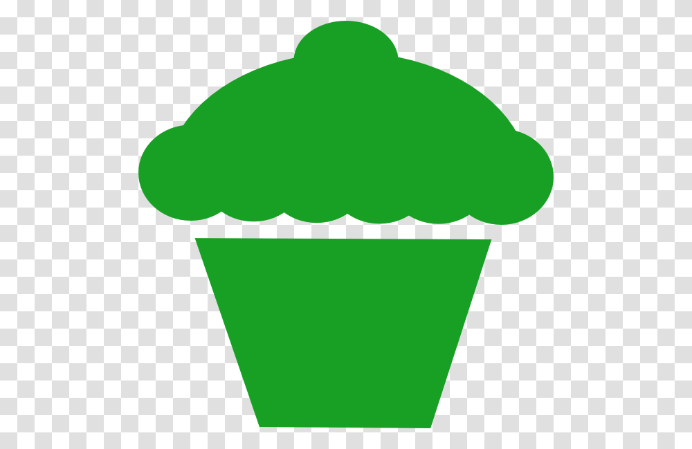 Green Cupcake Large Size, Cone, Plant, Food, Cream Transparent Png