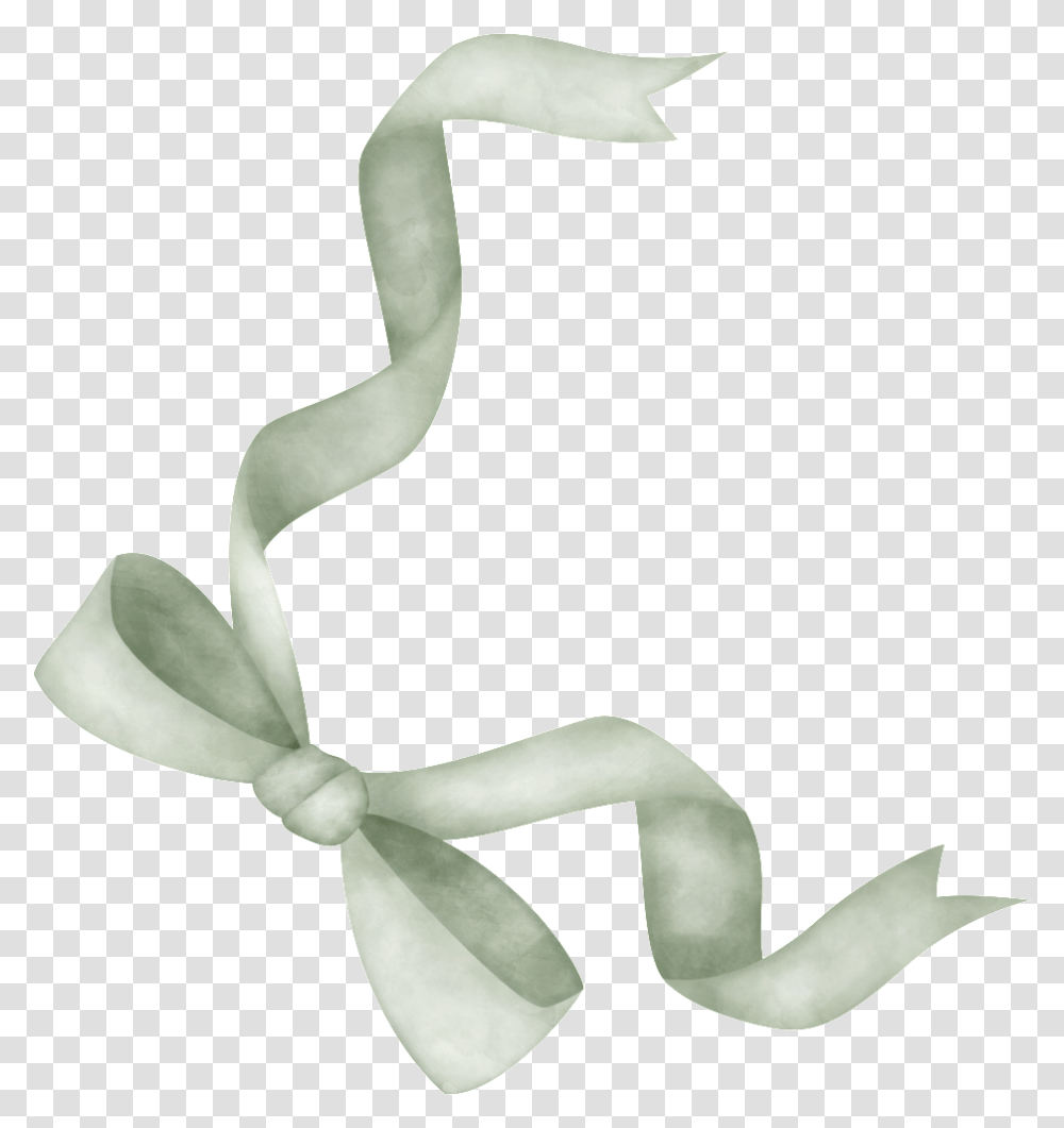 Green Cute Bow Swan, Apparel, Tie, Accessories Transparent Png