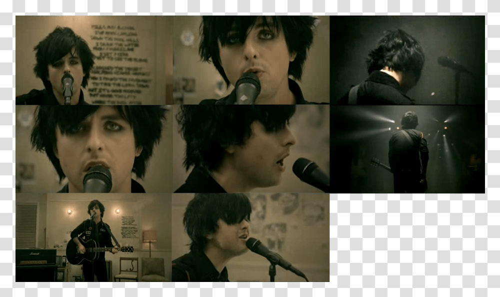 Green Day 21 Guns, Person, Head, Collage, Poster Transparent Png