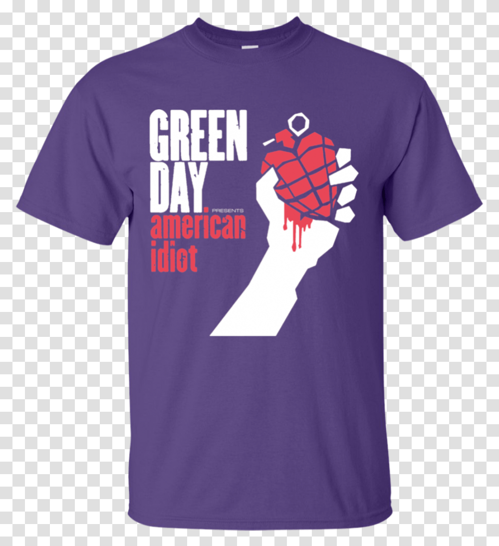 Green Day Shirt Green Day American Idiot Fanart, Apparel, Hand, T-Shirt Transparent Png