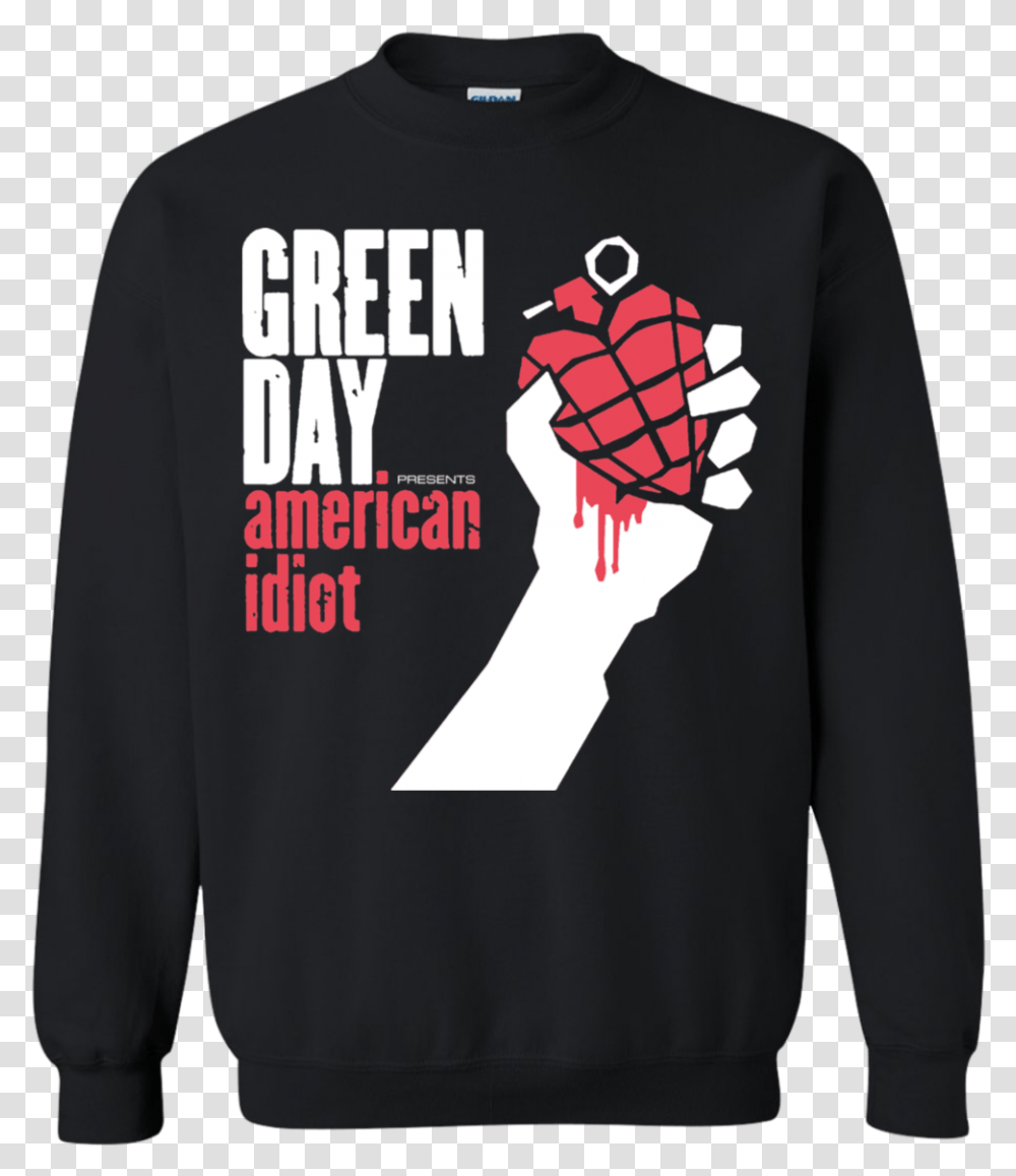 Green Day Sweater Heart In Hand Album Cover, Apparel, Long Sleeve, Sweatshirt Transparent Png