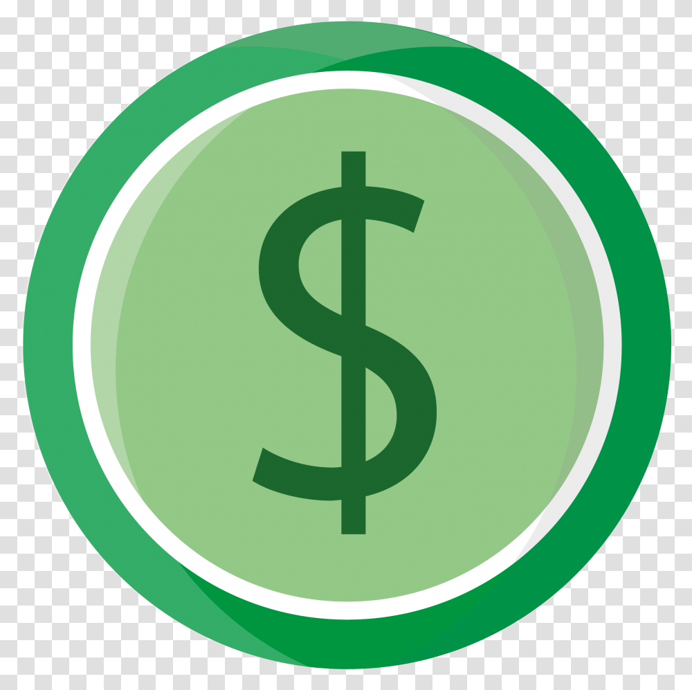 Green Dollar High Quality Image, Logo, Trademark Transparent Png