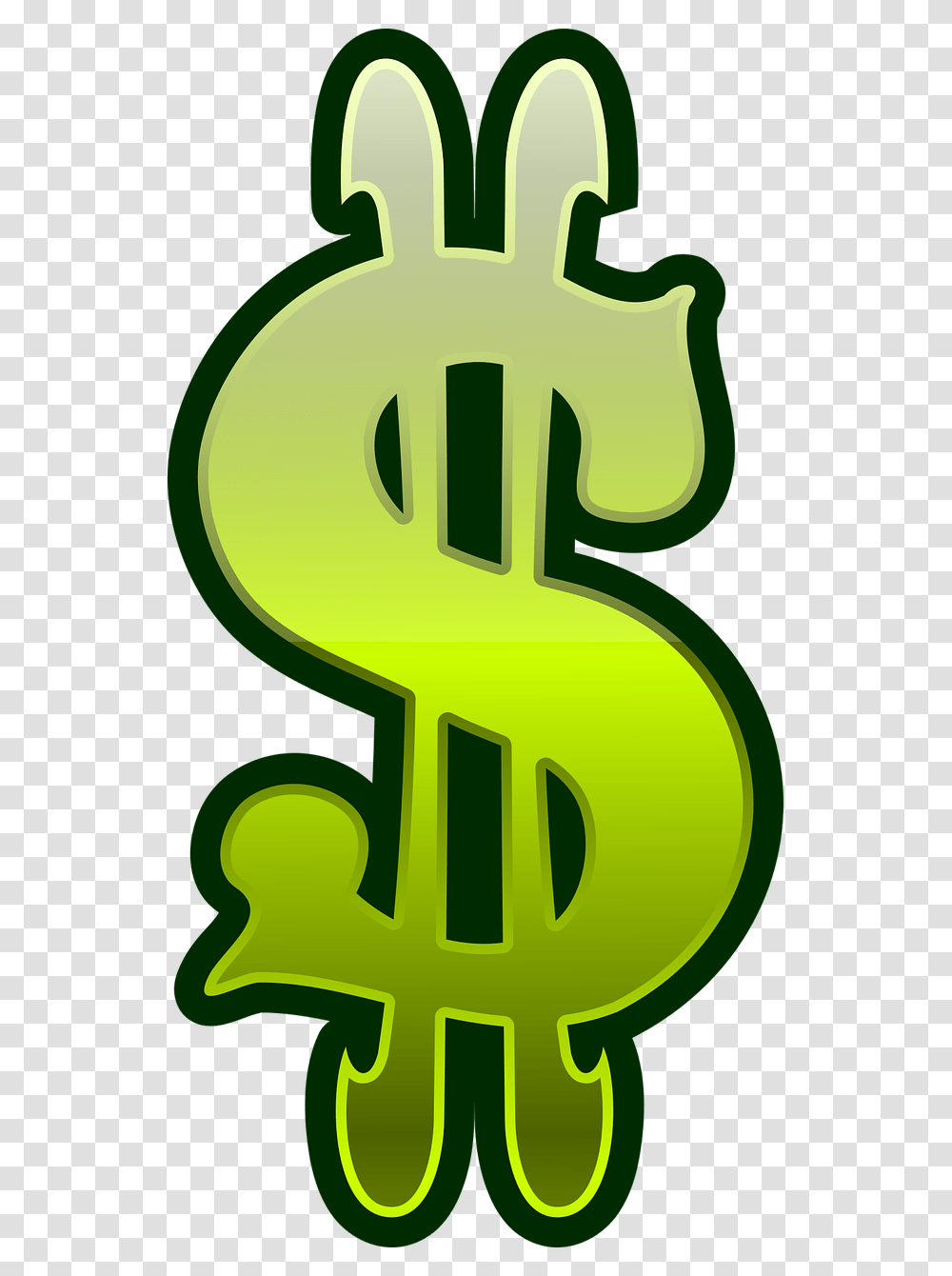Green Dollar Signs Money Sign, Plant, Logo Transparent Png