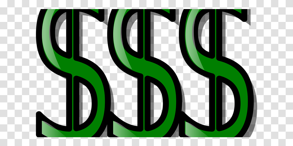 Green Dollar Signs, Number, Alphabet Transparent Png