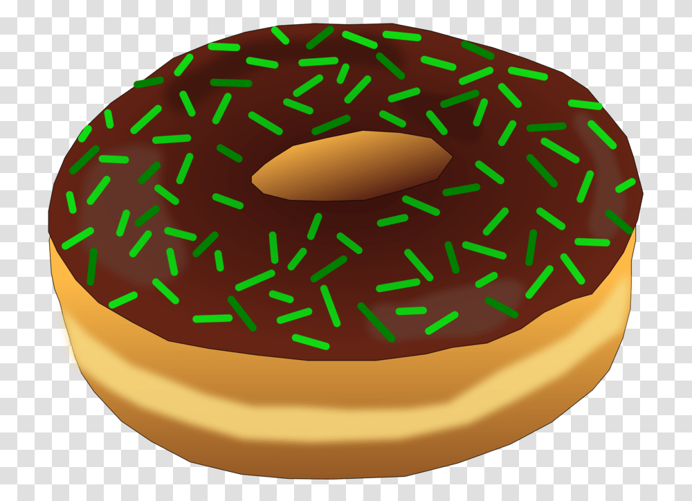 Green Donut Clip Art, Pastry, Dessert, Food, Birthday Cake Transparent Png