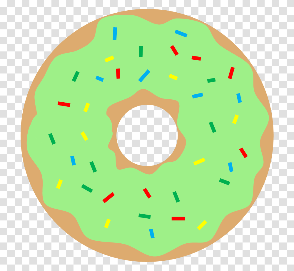 Green Donut Clip Art, Pastry, Dessert, Food, Sweets Transparent Png