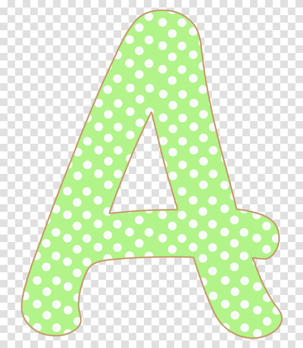 Green Dot Polka Dot, Alphabet, Triangle, Purse Transparent Png