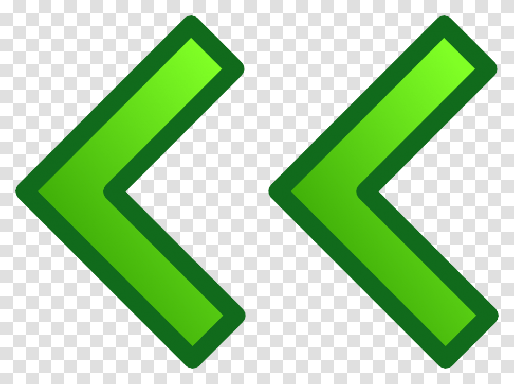 Green Double Arrows Set Flecha Izquierda Gif Animado, Number, Logo Transparent Png
