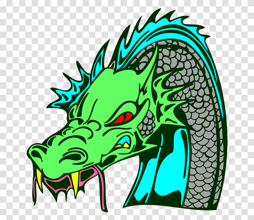 Green Dragon Head Green Dragon Vector Transparent Png