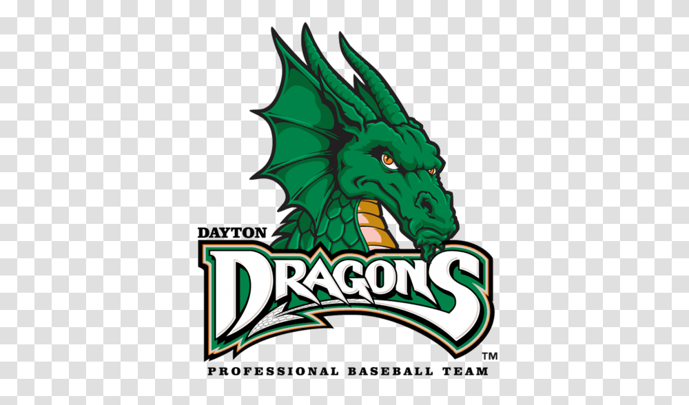 Green Dragon Logo Dayton Dragons Logo Transparent Png