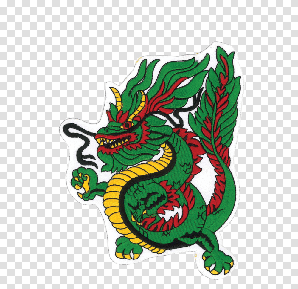 Green Dragon Patch 6 Dragon, Label, Text Transparent Png