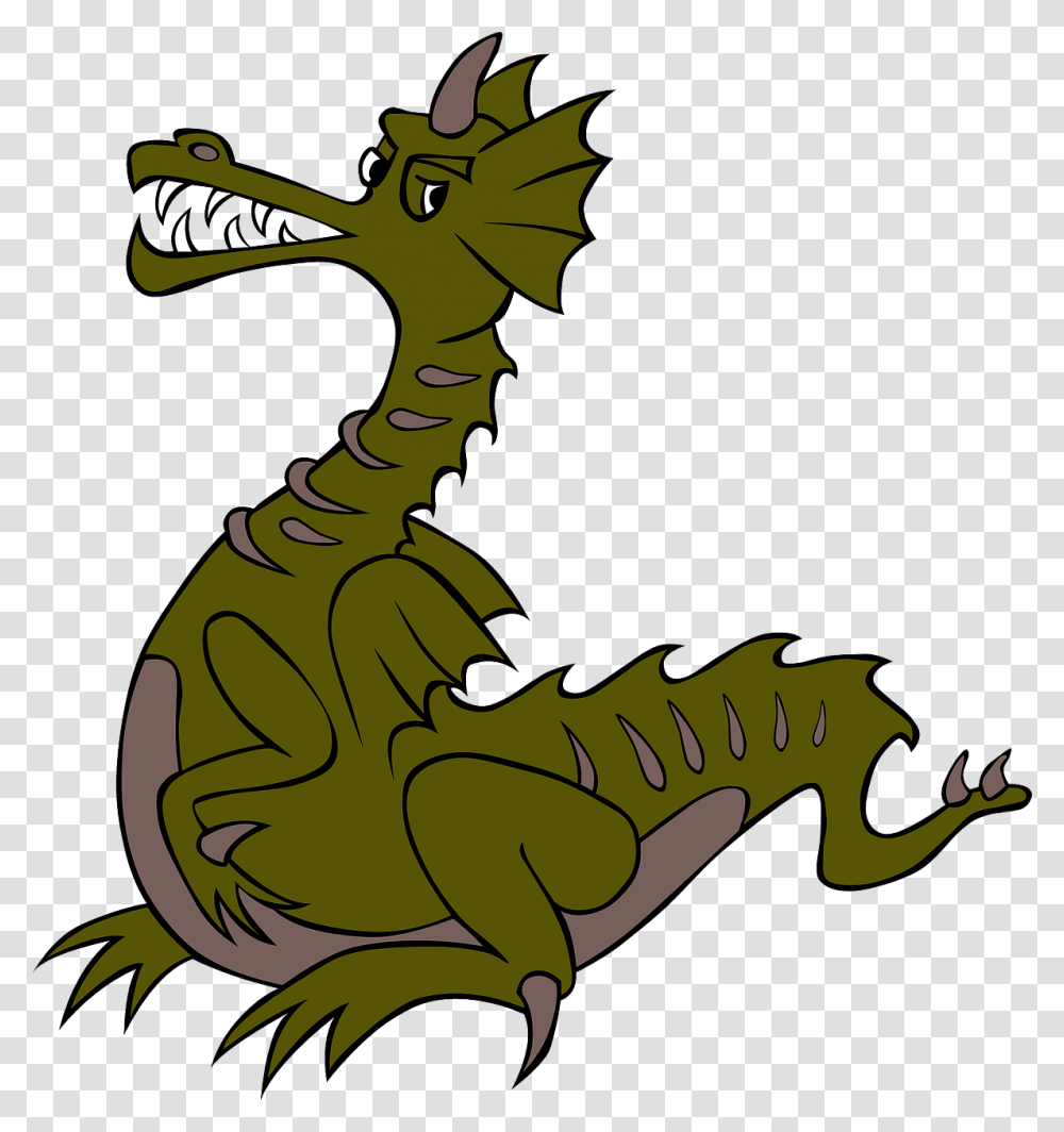 Green Dragon Svg Clip Arts Animated Picture Of A Dragon, Reptile, Animal, Crocodile, Alligator Transparent Png