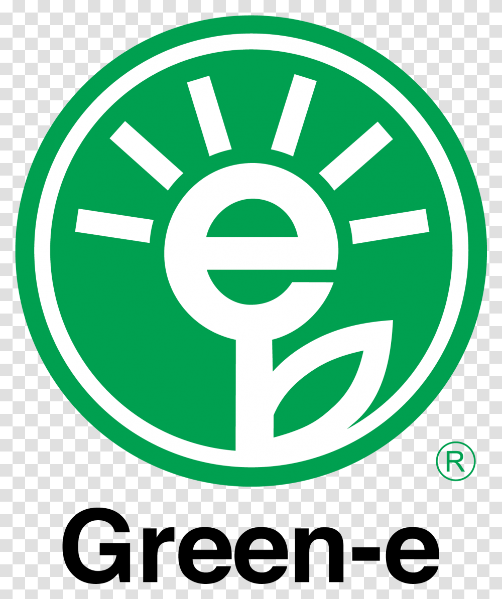 Green E Powering A Renewable Future Green E Certification Logo, Symbol, Trademark, Recycling Symbol, Sign Transparent Png