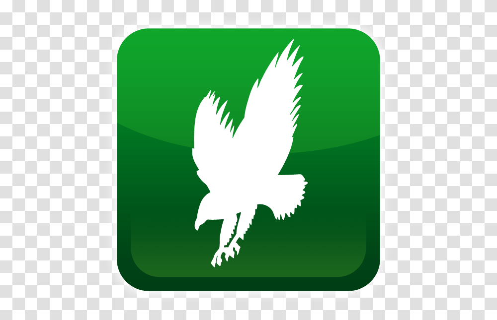Green Eagle Wings Logo, Trademark, Emblem Transparent Png