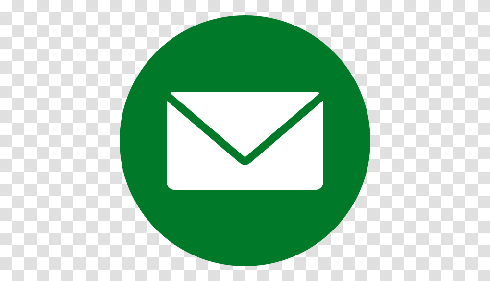Green Email Icon Symbol Email Verde, Envelope, First Aid, Baseball Cap, Hat Transparent Png