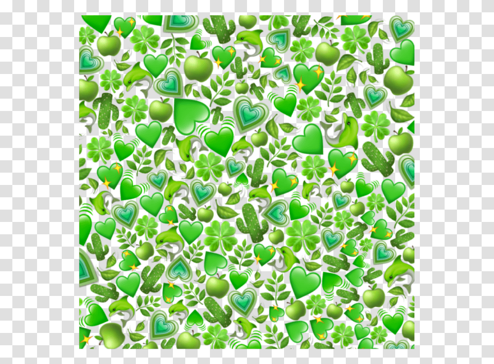 Green Emoji Background Stickers Freetoedit Fon Iz Smajlikov, Plant, Vegetation, Vegetable, Food Transparent Png