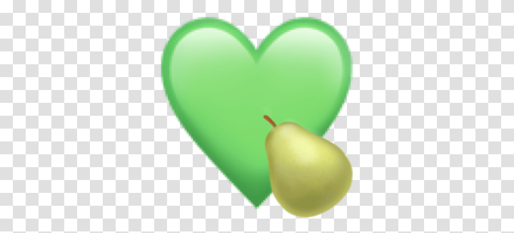 Green Emoji Heart, Plant, Balloon, Food, Fruit Transparent Png