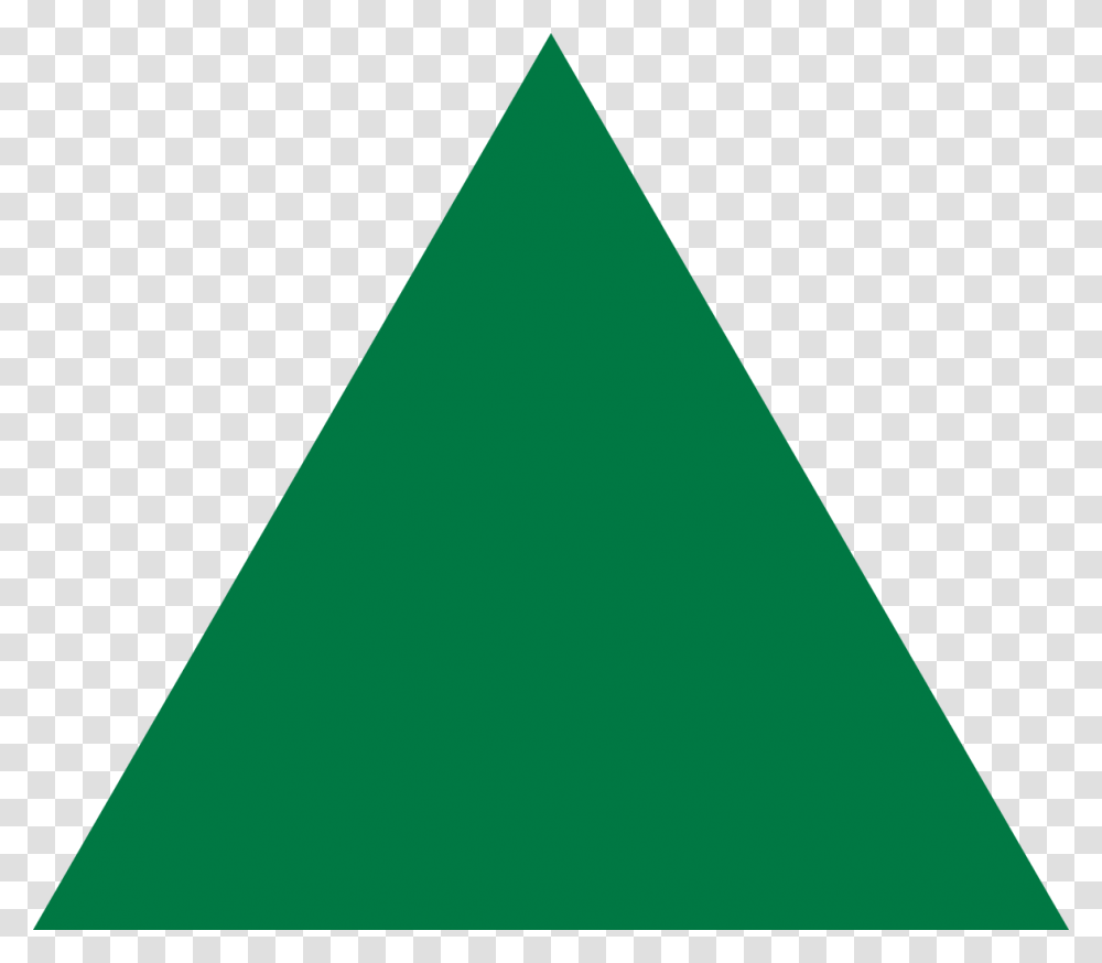 Green Equilateral Triangle Point Up Transparent Png