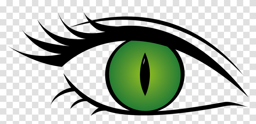 Green Eyes Clipart Cat Eye Background Eye Clipart, Logo, Trademark, Number Transparent Png