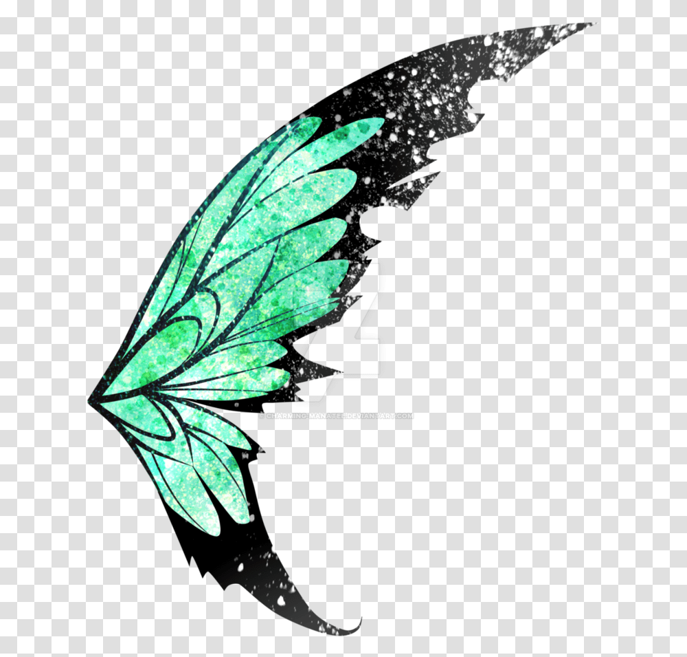 Green Fairy Wings Fairy Wings, Leaf, Plant Transparent Png