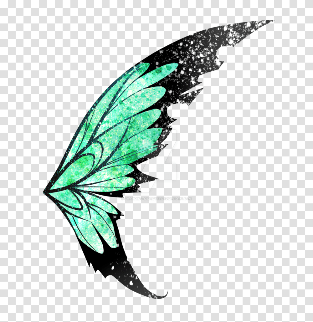 Green Fairy Wings, Fantasy, Insect Transparent Png