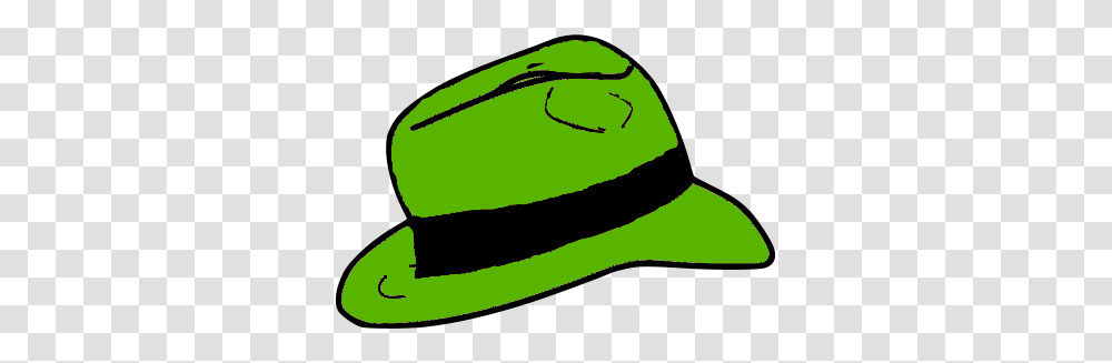 Green Fedora Hat, Apparel, Helmet, Hardhat Transparent Png