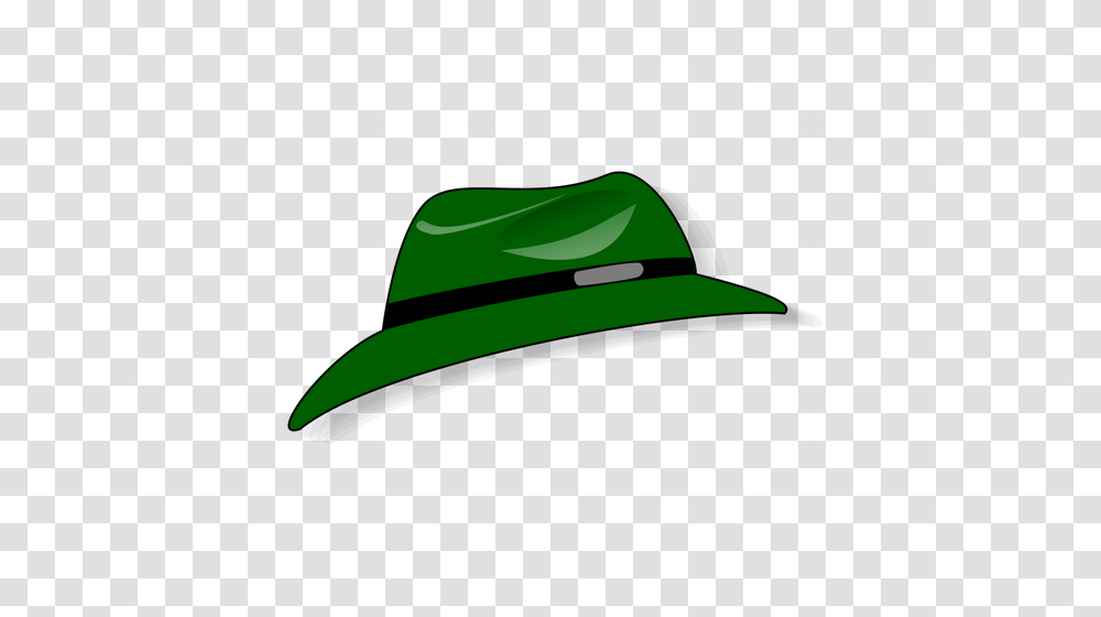 Green Fedora Hat Vector Clip Art, Apparel, Sun Hat, Cowboy Hat Transparent Png