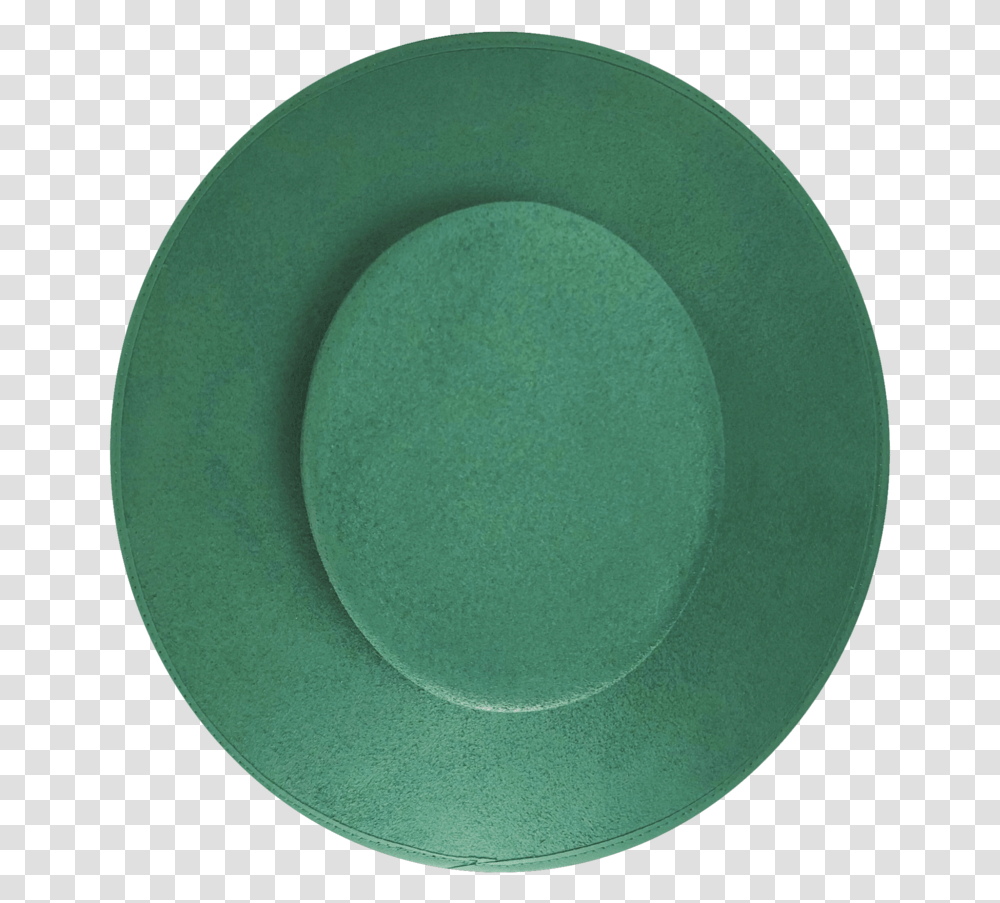 Green Fedora Sun Hat Plate, Porcelain, Pottery, Saucer Transparent Png