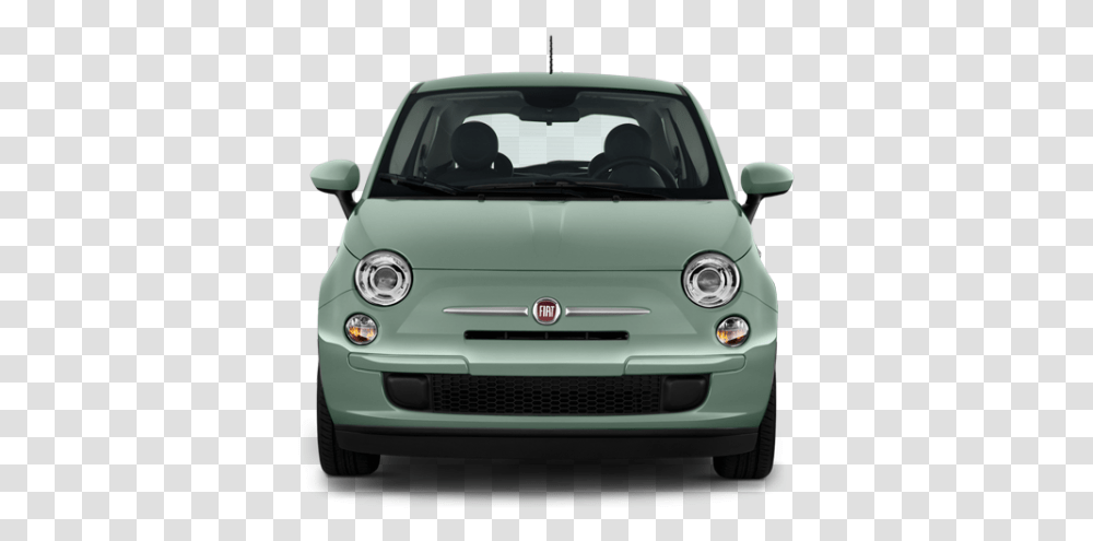 Green Fiat Front View Image Images Download Fiat 500 Front Vector, Windshield, Car, Vehicle, Transportation Transparent Png